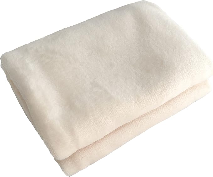 iMaylex Soft Puppy Flannel Fleece Blanket for Pet Dog Cat, Plush Microfiber, Cozy and Lightweight, White, Pet, 19 x 27 inch (50 x 70 cm)