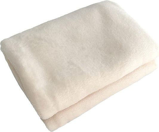 iMaylex Soft Puppy Flannel Fleece Blanket for Pet Dog Cat, Plush Microfiber, Cozy and Lightweight, White, Pet, 19 x 27 inch (50 x 70 cm)