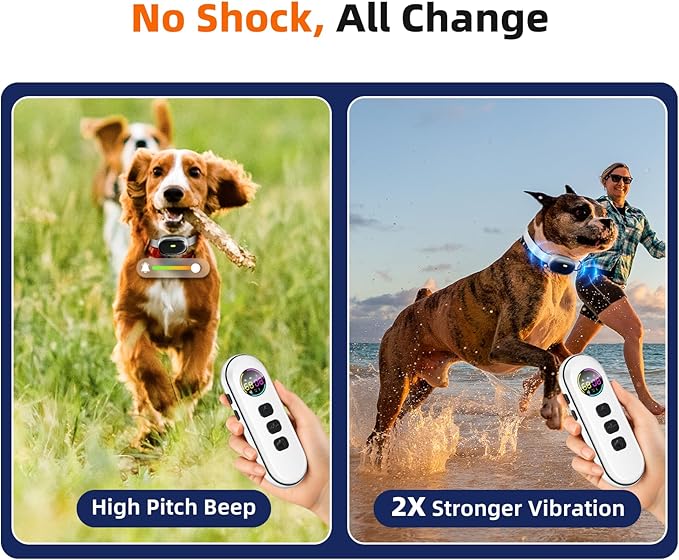 Shock Collar for Small Dogs, Ultra-Light & Slim Dog Training Collar with Remote, Tailored for Small Dogs 5-30lbs & Medium Dogs, 198-Level Precise Control, Waterproof, Rechargeable (Not Auto Collar)