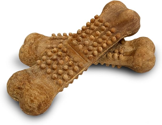 Nylabone Nubz Natural Dog Chew Treats for Small Dogs, Long Lasting Dog Chew Bones Made in the USA, Chicken Flavor Breath Freshener Dental Chews, Small Dog Bones for Dogs Up to 25 lbs. (4 Count)