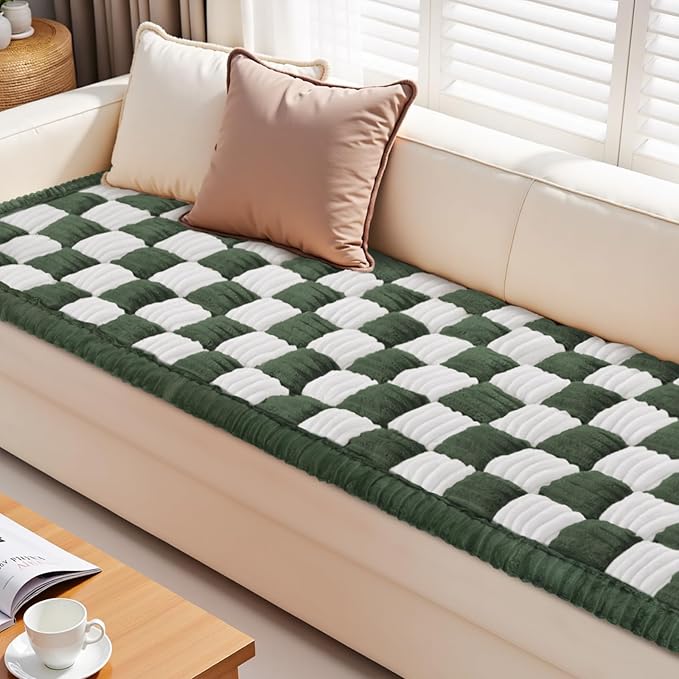 Couch Cushion Cover for dogs Sofa Cover Washable Pet Love Seat Couch Covers for Sofa Slipcovers Couch Protector Blanket for Dogs Sofa Cushion Covers for Pets Washable Pad Green 70x180cm/27.6x70.9in