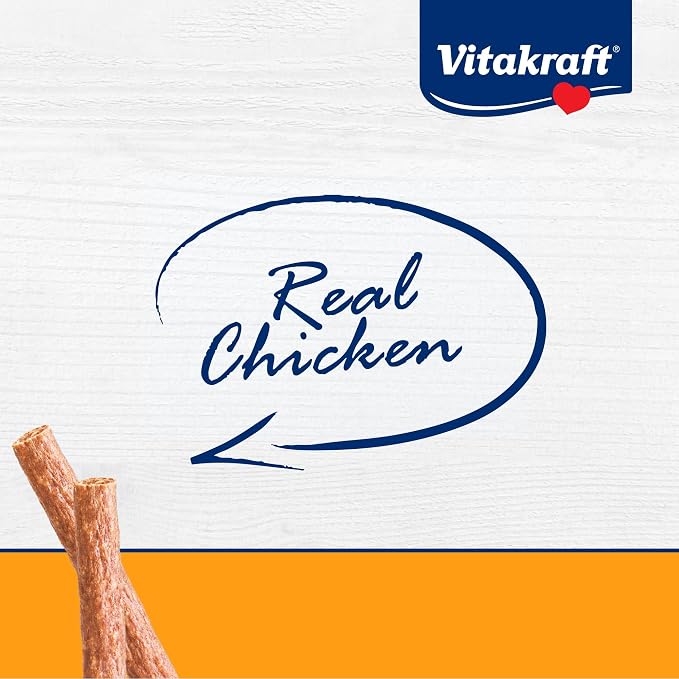 Vitakraft Treaties Smoked Chicken Dog Treats – Grain-Free, Meat-Rich Chews - Natural Smoke Flavor – Real Chicken No-Hide Dog Snacks, Moist & Meaty Texture – Individually Portioned Freshness – 4 Count