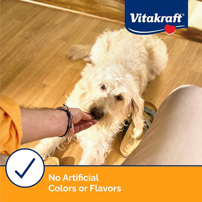 Vitakraft Treaties Smoked Chicken Dog Treats – Grain-Free, Meat-Rich Chews - Natural Smoke Flavor – Real Chicken No-Hide Dog Snacks, Moist & Meaty Texture – Individually Portioned Freshness – 4 Count