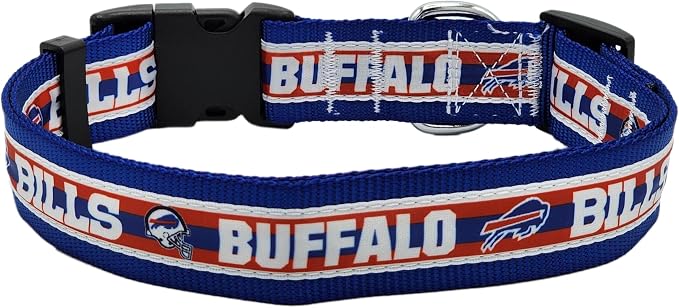 Pets First NFL Buffalo Bills Licensed PET COLLAR, Extra Large - Heavy-Duty, Strong, and Durable Dog Collar. Available in 31 Football Teams and 4 Sizes