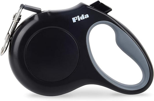 Fida Retractable Dog Leash X-Small Breed, 10 ft Durable Pet Walking Leash for Extra Small Dogs/Cats/Small Animals up to 18 lbs, 360° Tangle Free, Black