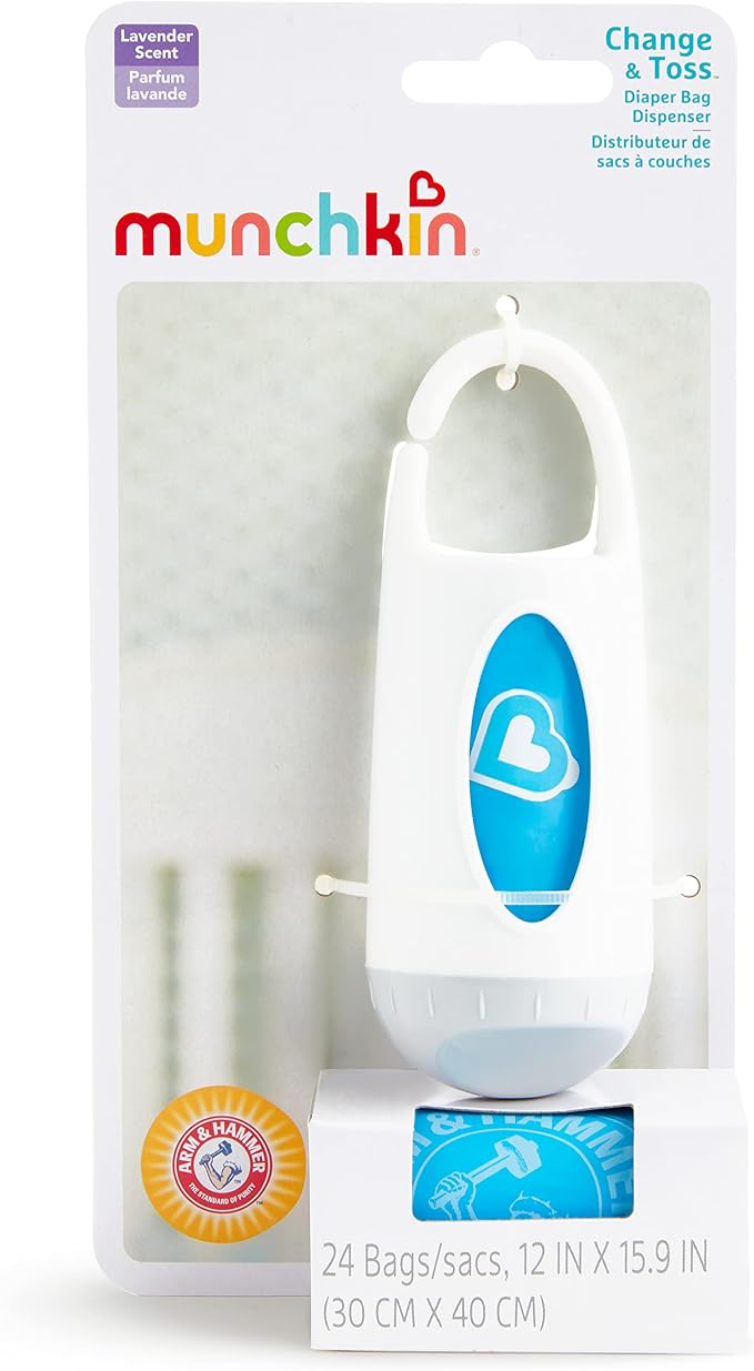 Munchkin® Arm and Hammer Diaper Bag Dispenser and 24 Diaper Disposal Bags