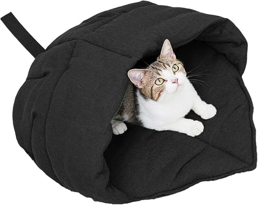 Plush Shape Dog Cats Cave Bed Washable Comfortable Hideaway Puppies Home Decoration