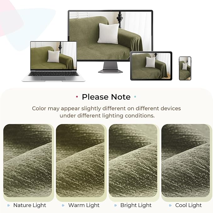CAPALOCA Sectional Couch Covers, 2 Pieces Chenille Sofa Cover L Shaped Couch Cover Blanket for Dogs Washable Sofa Slipcovers Pet Furniture Protector (XX-Large: 71" x 118" + 71" x 118", Sage Green)