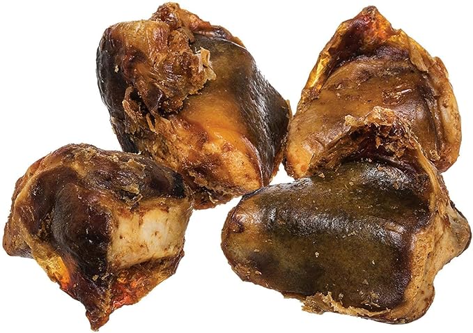 Pawstruck Natural Knee Cap Dog Bones - Treats for Aggressive Chewers, Low Fat & High Protein Chews, Beef Flavor, Long-Lasting Rawhide Alternatives - 10 Pack, Packaging May Vary