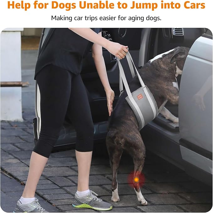 LOOBANI Dog Sling for Large Dogs Hind Leg Support, Portable Dog Lift Harness for Back Legs, Comfortable Leg Support Assistance for Elderly Dogs with Hip, ACL Brace, Senior, Injured