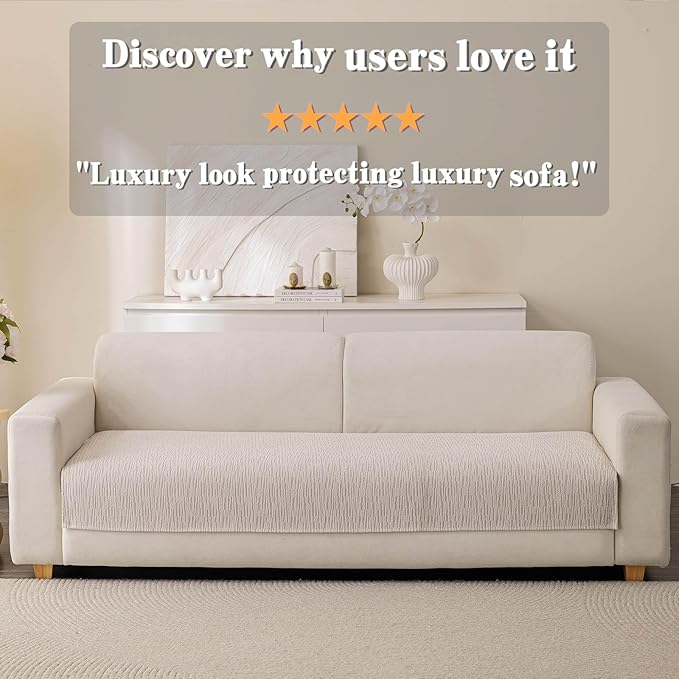 Soft Waterproof Chenille Cover Washable, Non Slip Sectional Sofa Covers for 3 Cushion Couch Sofa L Sharped Sofa Slipcover for Pets, Furniture Protector (1 PCS 36"x36" Coffee)
