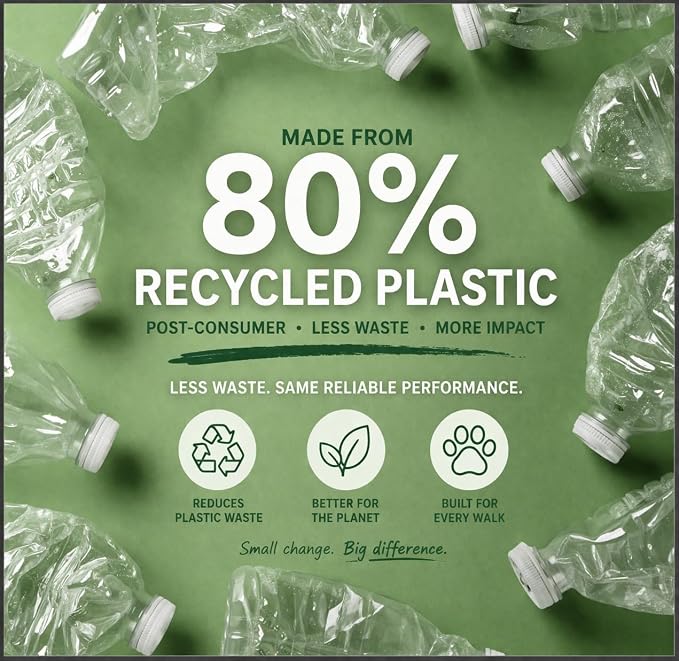 80% Recycled Plastic Dog Poop Bags – Extra Thick, Leak Proof Waste Bags, Big Dog Approved (Lavender, 270 Bags)
