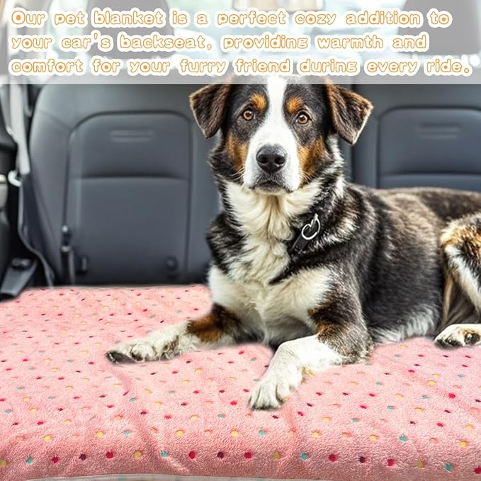 Dog Blankets for Medium Large Dogs, 3 Pack Dog Blanket Washable 30" x 20", Gifts Puppy Essentials, Fuzzy Soft Pet Mat Throw Cover for Kennel Crate Bed, Cat Blanket, Blankets for Dogs, Pet Blanket