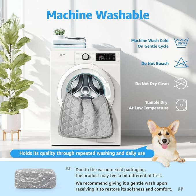 LOOBANI Dog Cooling Mat for Medium Dogs 36"x23"- Cooling Pad for Dog, Cool Blanket for Dogs Machine Washable, Pet Cool Mat for Indoor, Outdoor, Couches, Crates, Car Seats for Trips (Grey, 36"x23")