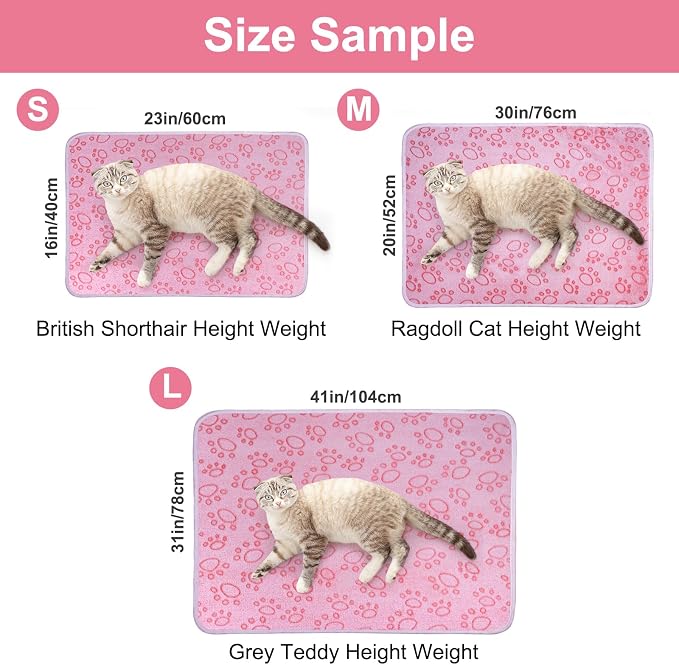 Dono 1 Pack 3 Dog Blankets for Small Dogs, Soft Fluffy Paw Print Pattern Fleece Pet Blanket Warm Sleep Mat, Puppy Kitten Blanket Doggy Mat for Dog Cat Kitten Doggy -23*16in (S(23*16"), Brown Bone)