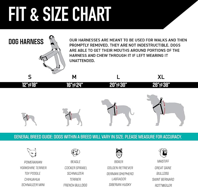 Wolfgang Heavy Duty Adjustable Dog Harness, Pull-Tested for Walking & Training, StarryWolf Print, Large