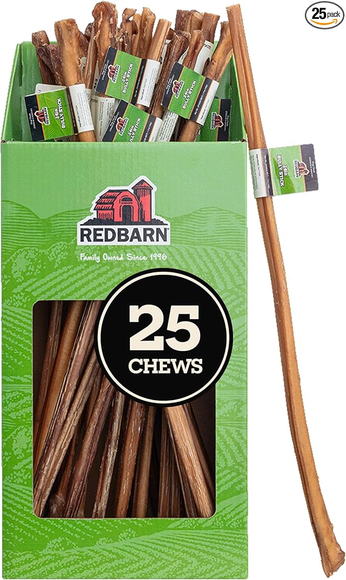 Redbarn Pet Products 24" Bully Sticks for Dogs 25-Count