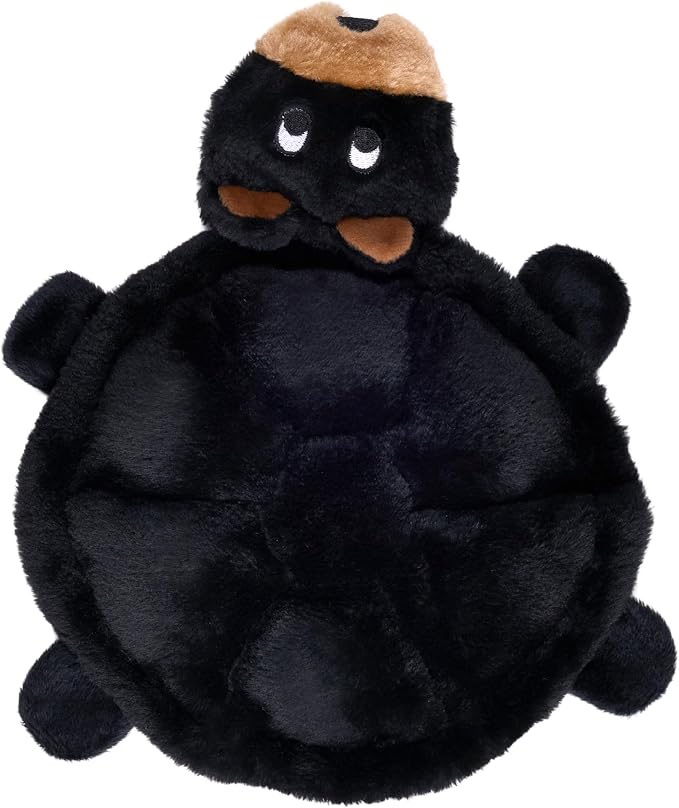 ZippyPaws Squeakie Crawler- No Stuffing Dog Toy to Keep Them Busy, for Small, Medium, & Large Dogs, Squeaky Pet Toy for Boredom, Unstuffed Chew Toy, Soft Plush Puppy Products, Bubba the Bear- 12"