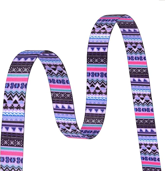 Mihqy Dog Collar with Bohemia Floral Tribal Geometric Patterns - Soft Ethnic Style Collar Adjustable for Small Medium Large Dogs(Purple Bohemia,S)