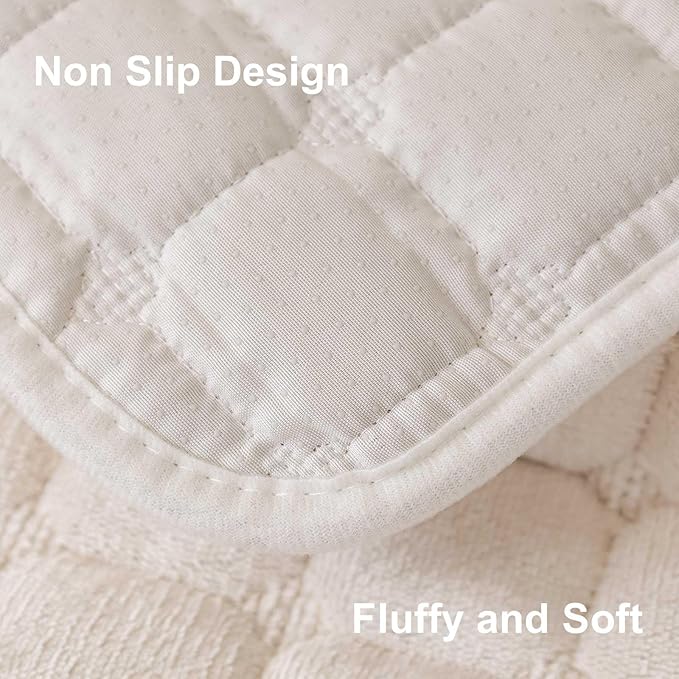 Velvet Washable Couch Cover for Pets Dogs, Non Slip Sectional Sofa Covers for 3 Cushion Couch Sofa L Sharped Sofa Arm Slipcover, Furniture Protector Covers(1 PCS 27"x27" White)