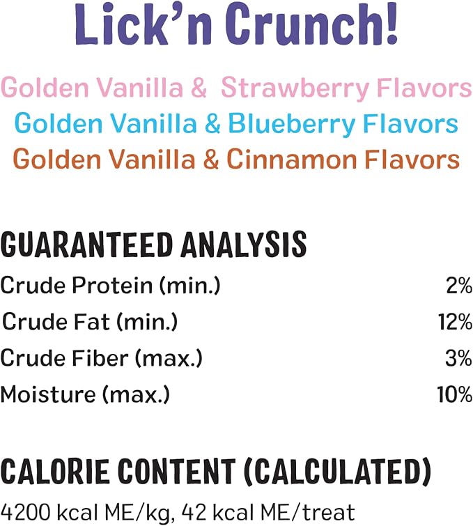 Three Dog Bakery Lick’n Crunch! Dessert Favorites Dog Treats Variety Pack, Crunchy Sandwich Dog Cookies with Churro, Blueberry Pie & Strawberry Shortcake Cream Fillings, 13 oz