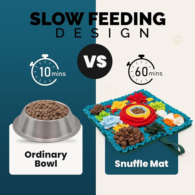 PET ARENA Snuffle Mat for Dogs - Adjustable Interactive Puzzle Toy (Multicolor)