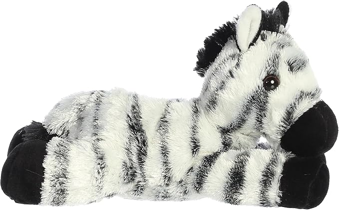 Aurora® Adorable Mini Flopsie™ Zany™ Stuffed Animal - Mini Companions Ready for Playful Adventures - for Kids All Ages, Toddlers, Adults, and Families - White 8 Inches