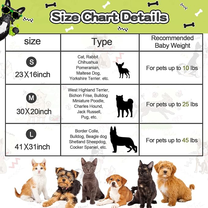 Rezutan Dog Blanket for Large Dogs, Upgraded 3 Pack Dog Cat Flannel Blankets Washable, Soft Pet Mat Throw Cover Suitable for Kennel Crate Bed, Cute Paw Pattern, Beige, 31" x 41"