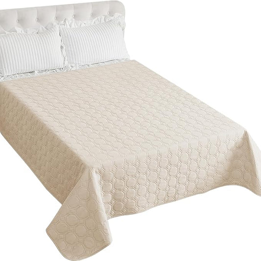 ZNSAYOTX Ultimate Cozy Blankets (82"x120") 100% Waterproof Bed Mat Blanket for Dog Pets, Couch Sofa Protector with Non-Slip Back Washable Durable, Pee Scratch Proof Easy to Clean (Beige)