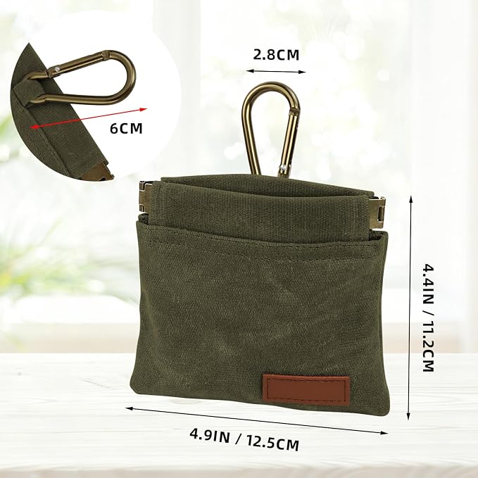 1 Pcs Pocket Pet Training Pouch,Dog Treat Pouch for Portable Pet Dog Walking Bag for Travel or Outdoor Use (Olive drab)