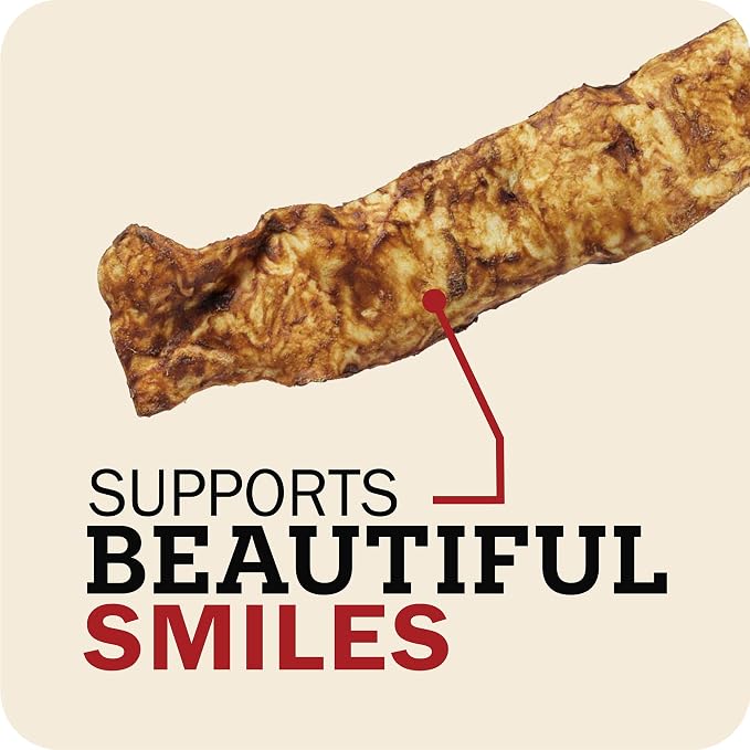 Redbarn Pet Products All-Natural Rawhide Bully Slices - Peanut Butter Flavor - Premium Grain-Free Beef Hide Treats High Protein Low Fat for Chewers - 9 oz Bag