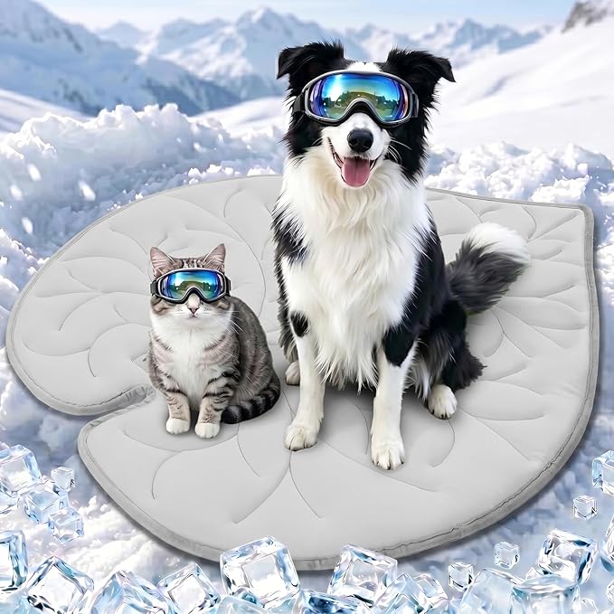Vagascape Dog Cooling Mat, Washable Pet Cooling Mat, 55" x 45" Thick & Durable Large Cooling Mat for Dogs, Portable Foldable Premium Cooling Pad for Indoor, Outdoor, Travel, Camping, Patio and Beach