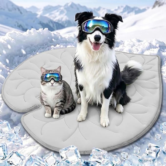 Vagascape Dog Cooling Mat, Washable Pet Cooling Mat, 55" x 45" Thick & Durable Large Cooling Mat for Dogs, Portable Foldable Premium Cooling Pad for Indoor, Outdoor, Travel, Camping, Patio and Beach