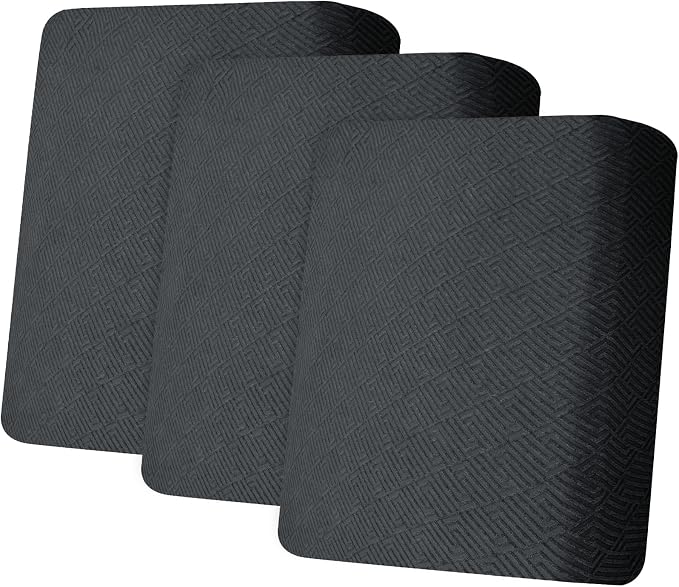 XINEAGE Couch Cushion Covers Seat Cushion Cover Thick Stretch Sofa Slipcovers 3 Piece Individual Couch Covers with Elastic Bottom(3 Seat Cushion/Backrest,Dark Gray)