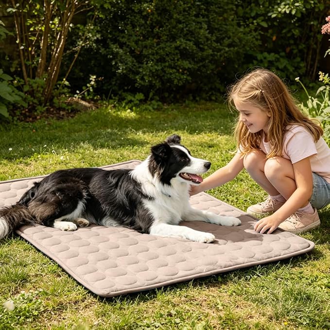 Dog Cooling Mat 2026 Upgraded Arc-Chill Cooling Dog Bed Mat, Washable Pet Cooling Pad (Q-Max>0.4) Cooling Mat for Dogs & Cats Indoor & Outdoor Car Seats (Coffee, 40x28 in)