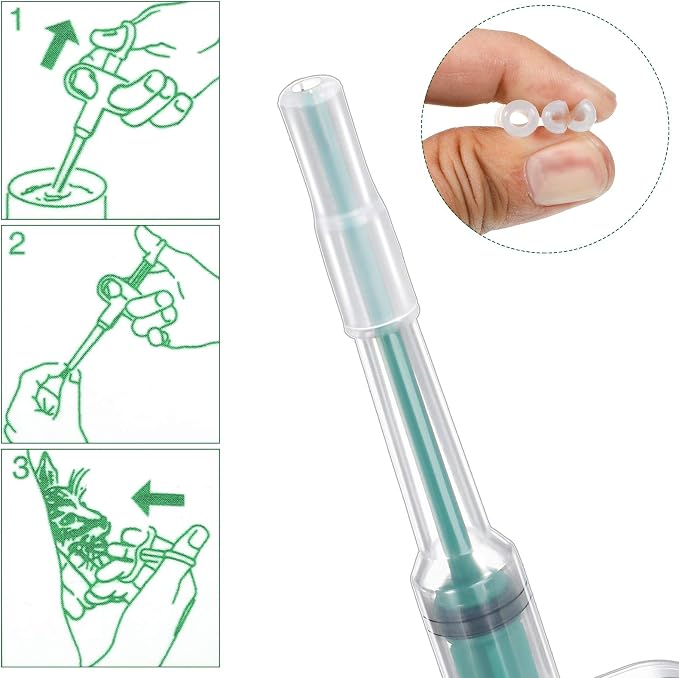 Nuanchu 2 Pieces Pet Pill Plunger Popper for Small Cats Dogs Pill Gun Dispenser Shooter Pet Piller Soft Tip Tablet Syringe Pusher Animal Medicine Feeder for Feeding Accessories (Green)