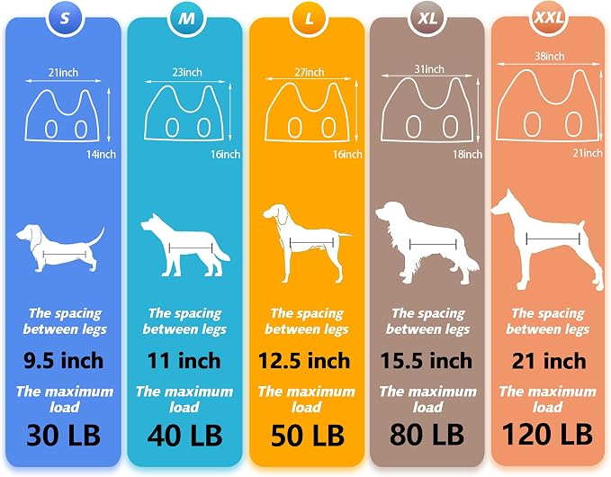 ATESON Dog Grooming Hammock - Upgrade Pet Grooming Harness for Nail Trimming (XL 80lb), Dog Sling for Nail Clipping, Dog Hanging Holder Hanger for Cutting Nail with Nail Clippers