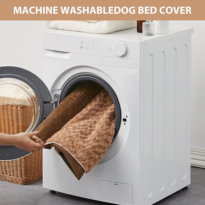 BFPETHOME Orthopedic Washable Dog Beds Large Sized Senior Dog for Comfy Sleeping with Removable Cover, Waterproof Big Soft Pet Couch Bed for Dogs Rerlax