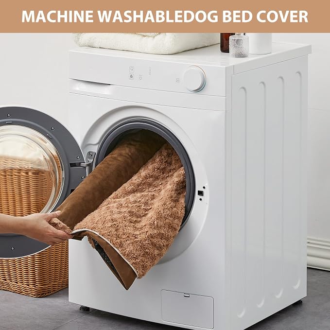 BFPETHOME Orthopedic Washable Dog Beds Large Sized Senior Dog for Comfy Sleeping with Removable Cover, Waterproof Big Soft Pet Couch Bed for Dogs Rerlax