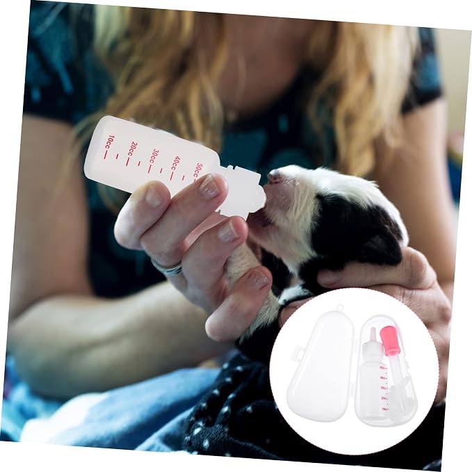 BESPORTBLE Pet Feeding Bottle and Dropper for Cats and Dogs Accurate Scale for Controlled Feeding Safe Material Lightweight Design for Easy Use