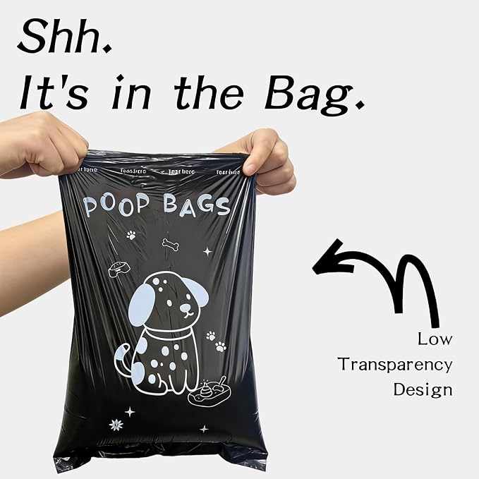 Dog Poop Bags with Dispenser, 630 Count Extra Thick Leak-Proof Waste Bags, Plant-Based Material, 13x9 Inch for Bags for Dogs Walking and Cat Litter