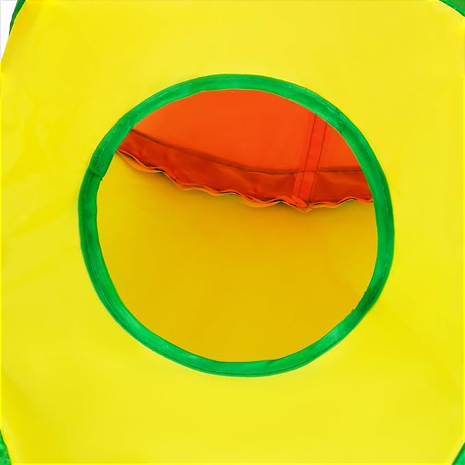 Tempcore Cat Tunnel for Indoor Cats, 3 Way Collapsible Pet Play Tunnel with Teaser Wand, Peek Holes & Hanging Ball, Interactive Tube for Kittens & Rabbits, Rainbow