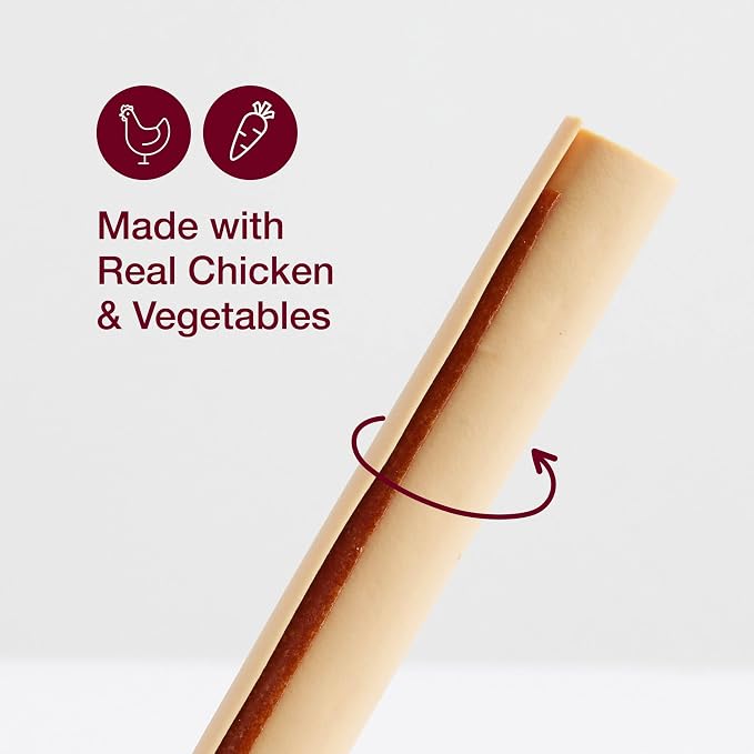 SmartBones SmartSticks, Treat Your Dog to a Rawhide-Free Chew Made with Real Chicken and Vegetables, 10 Sticks, (Pack of 2)