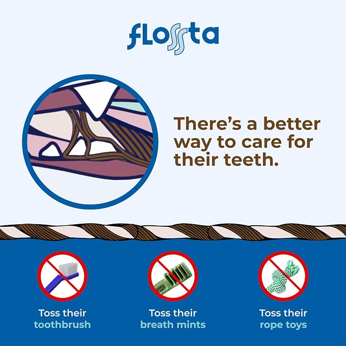 N-Bone Flossta Dual Action Dental Chews for Dogs, Unique Twist Shape for Deep Teeth Cleaning and Proactive Dental Care, Pumpkin Flavor, 8 Count 6.4-oz Bag