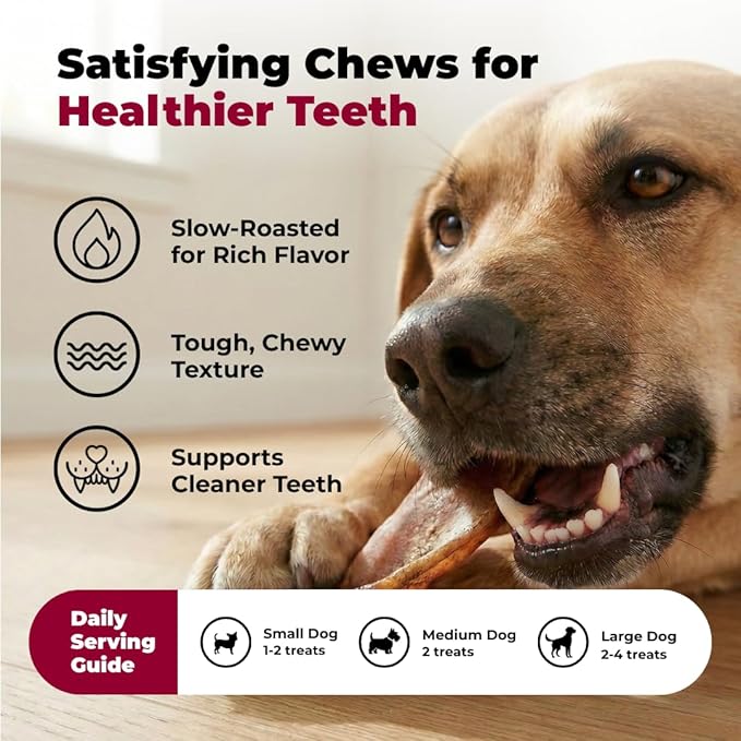 Best Pet Supplies GigaBite Half-Cut Pig Ears for Dogs - All-Natural Slow-Roasted Chews that Clean Teeth and Satisfy Aggressive Chewers - 20 Pack for Medium, Large Dogs