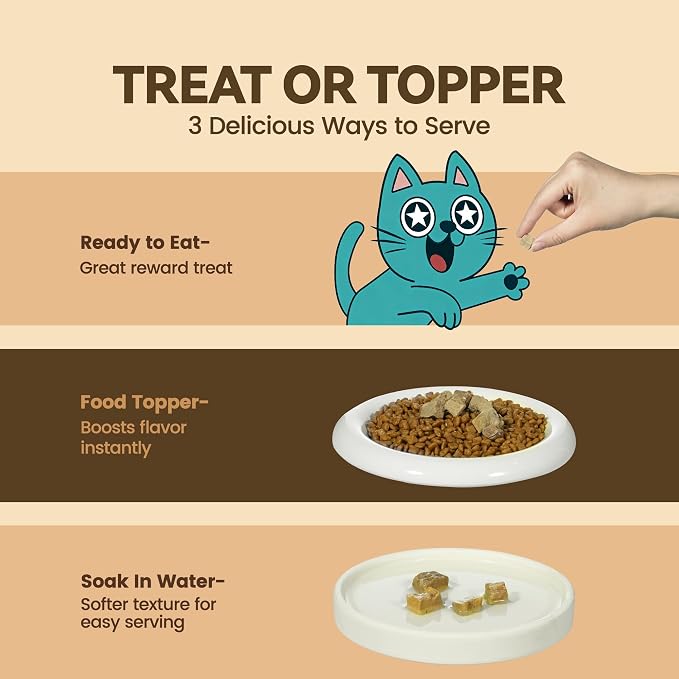 Freeze-Dried Chicken Liver Dog|Cat Treats|Single Ingredient|High Protein Healthy Pet Food Toppers|Training Snacks,2oz
