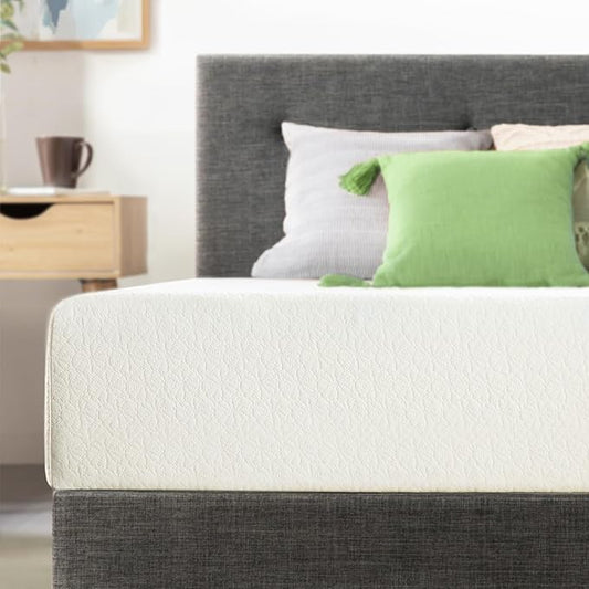 Best Price Mattress 8 inch Twin Mattress XL Long, Bed-In-A-Box, Green Tea Memory Foam,White