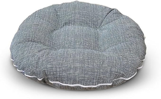 Bessie + Barnie Bagel Bed for Dogs and Cats – Round Pet Bed with 360-Degree Zipper, Waterproof Liner, Machine Washable Cover, Eco-Friendly Polyfill – Plush Donut Puppy Bed for Dogs