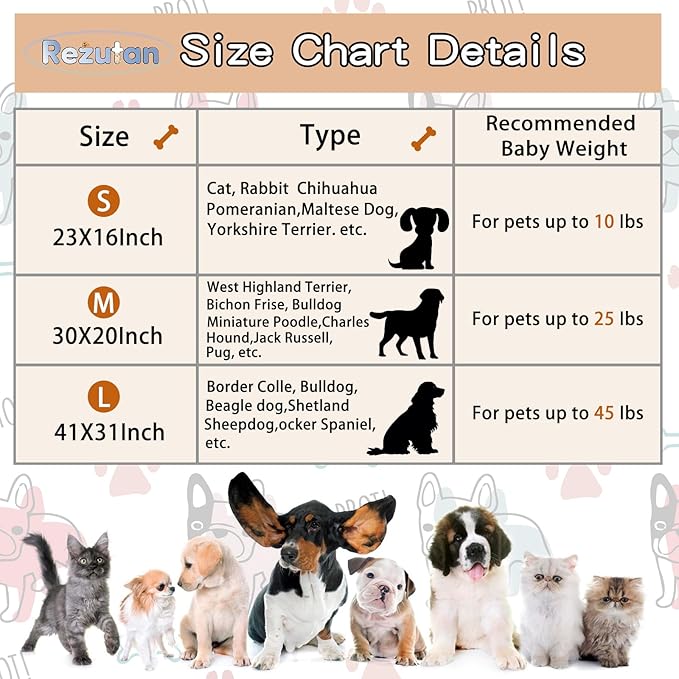 Rezutan 1 Pack 3 Blankets for Dogs, Dog Blanket for Large & Medium Pet Cat, Premium Soft Fluffy Suitable for Dog Kennels & Beds, Sofas, Gifts Puppy Essentials, 41x31inch, Tan/Purple/Brown