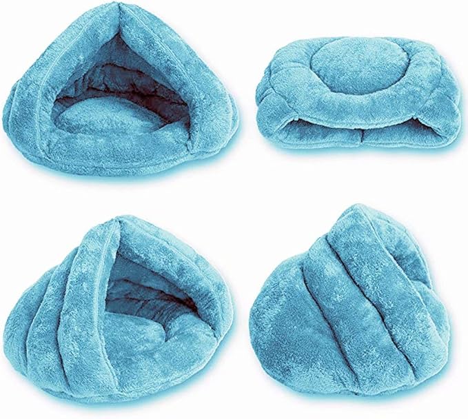 Pet Tent Cave Bed for Small Medium Puppies Kitty Dogs Cats Pets Sleeping Bag Thick Fleece Warm Soft Dog Bed Cuddler Burrow House Hole Igloo Nest Cozy Bed for Cat Puppy